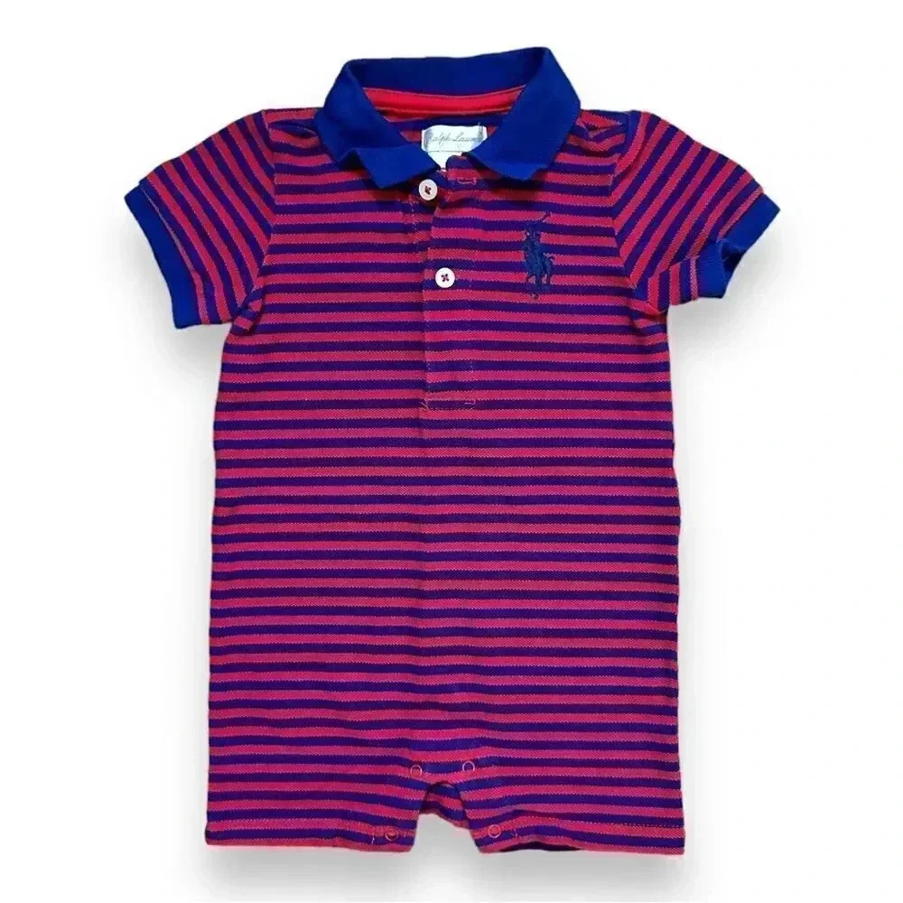 Ralph Lauren | Classic Striped Romper (6 mos)